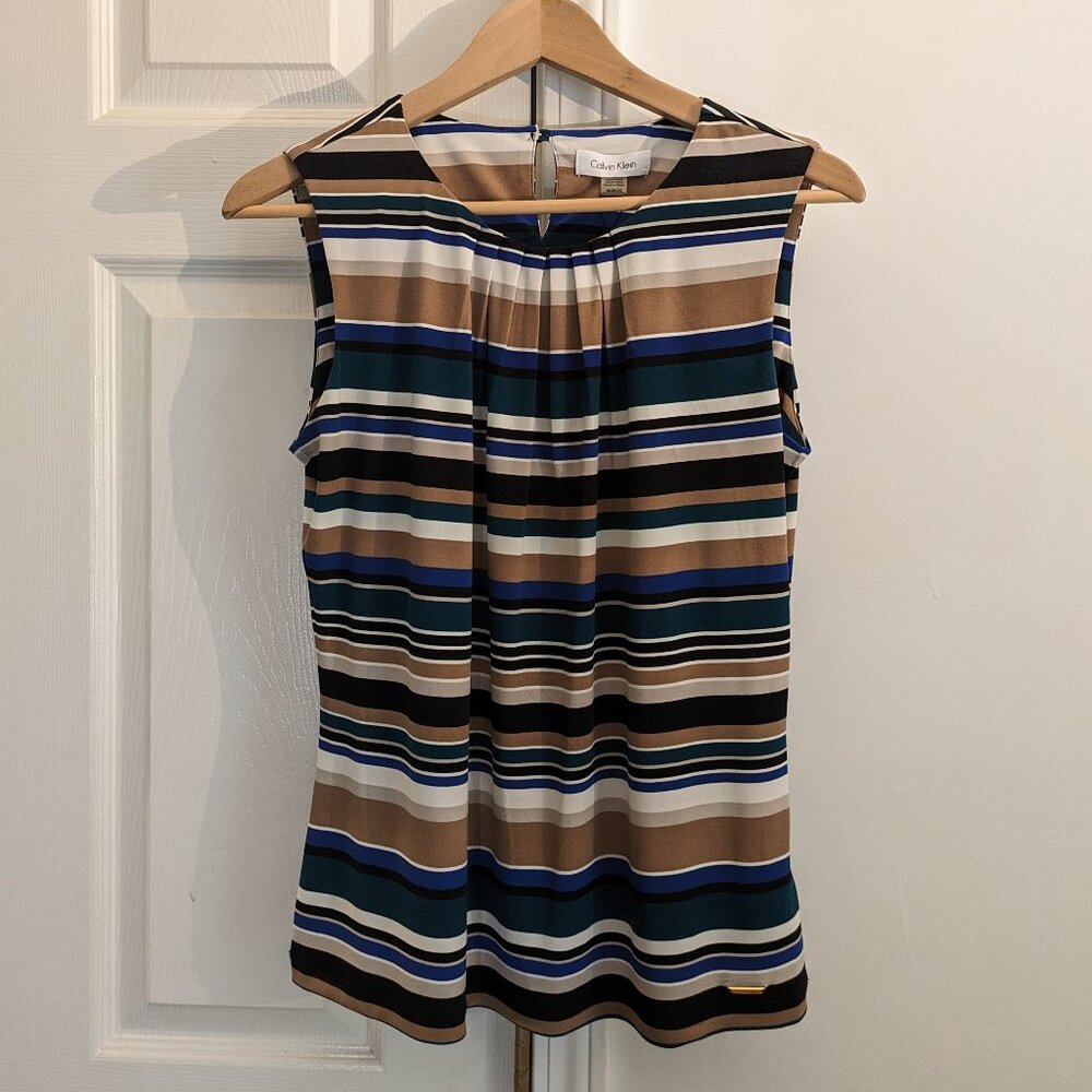 Calvin Klein Shell sleeveless top Size M